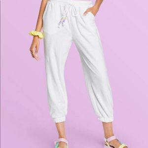 Stoney Clover and Target White Jogger NWT Size M